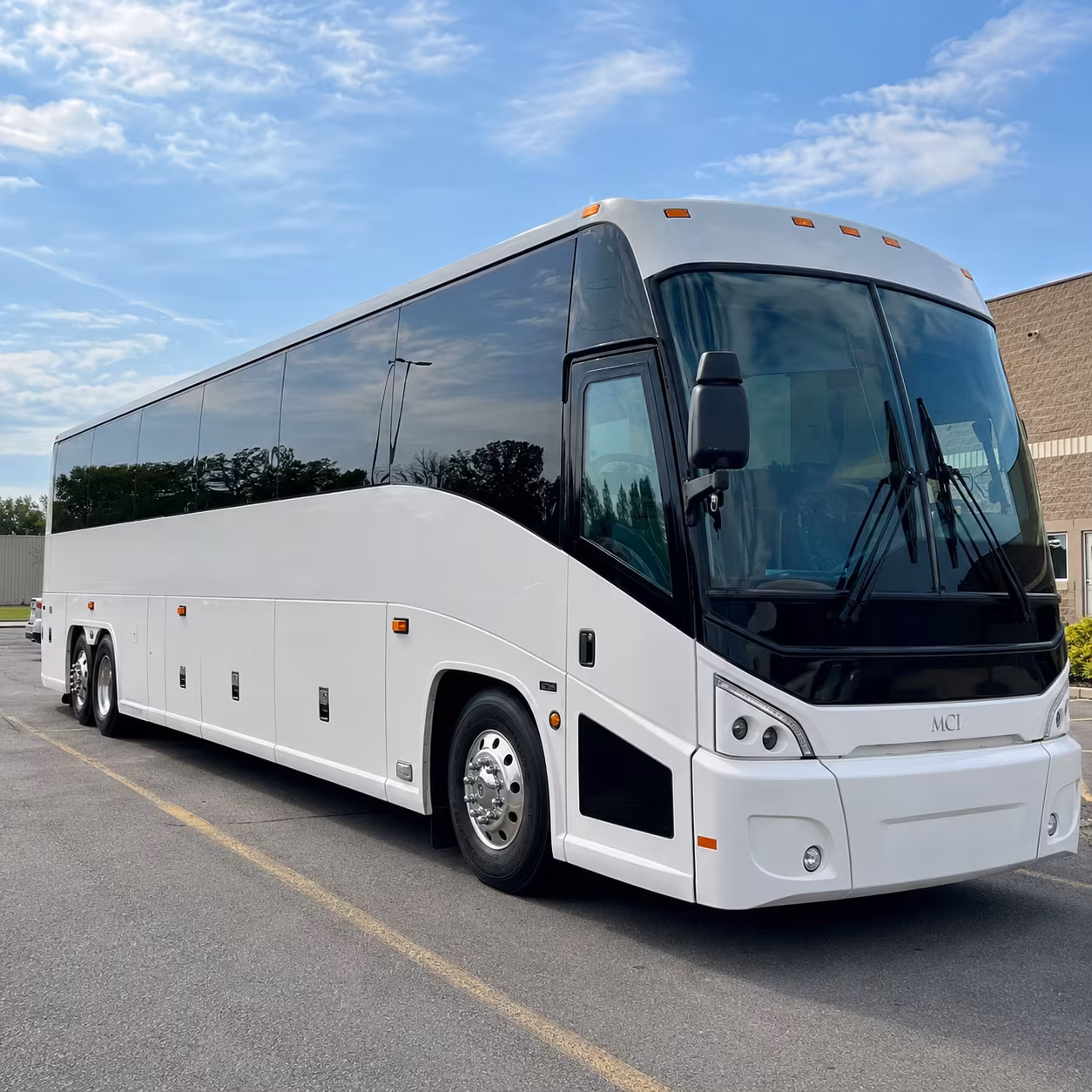 clovis charter bus rental exterior