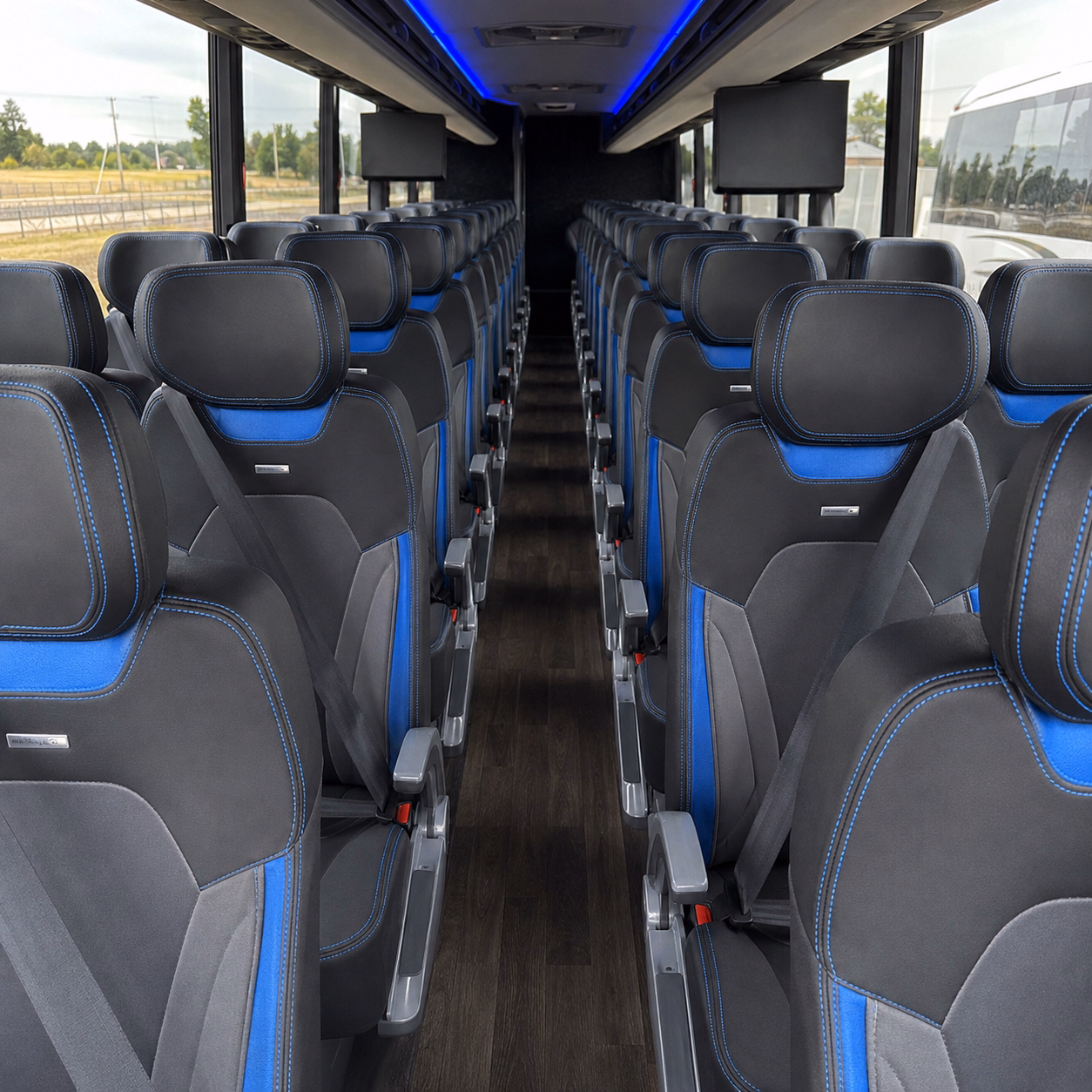 madera charter bus interior gallery