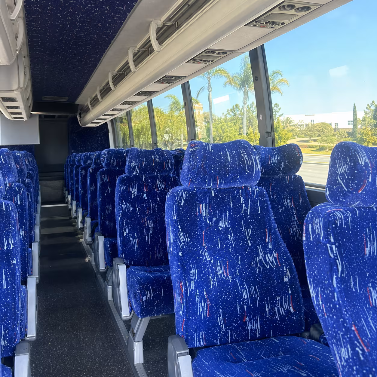 modesto charter bus rental inside