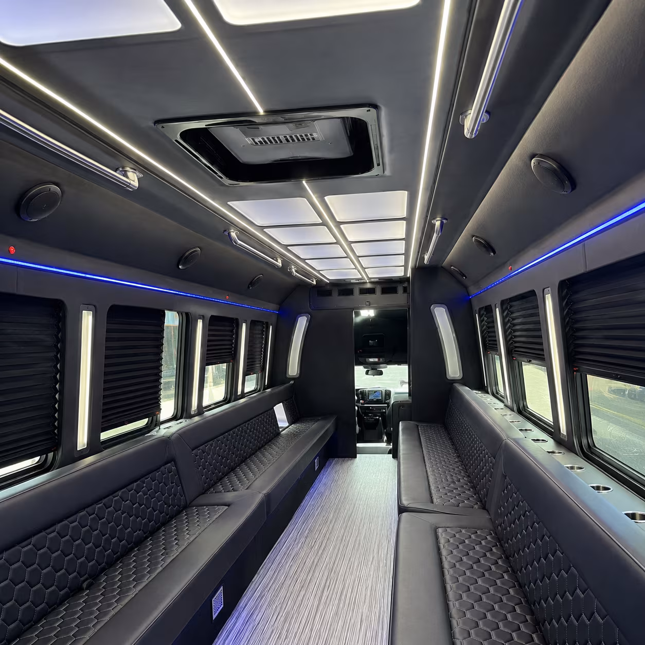 visalia party bus rental interior