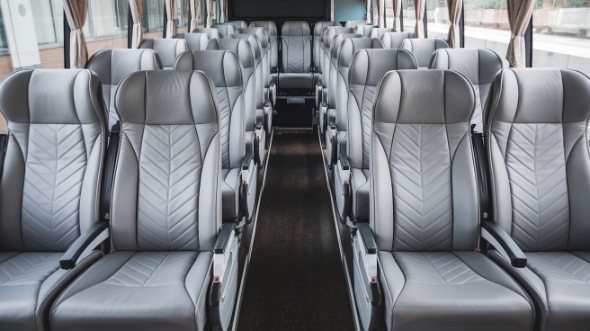 55 passenger charter bus interior fresno